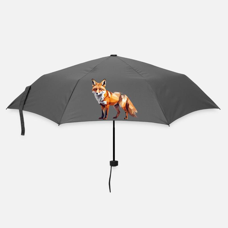Fuchs1 - Regenschirm (klein) - Grau