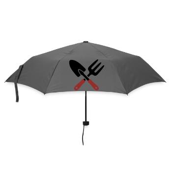 Garden Tool Shovel Icon - Umbrella (small) - grey - Front