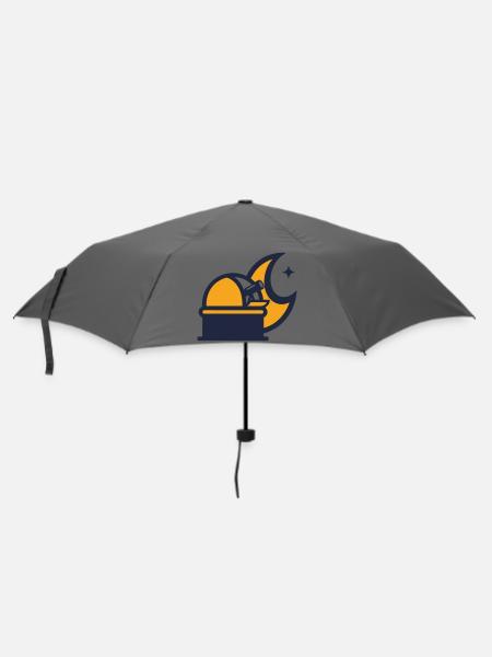 Sternwarte Mond Wappen Logo - Regenschirm (klein) - Grau