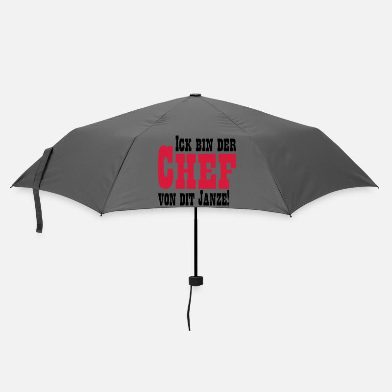 Chef von dit janze - Regenschirm (klein) - Grau