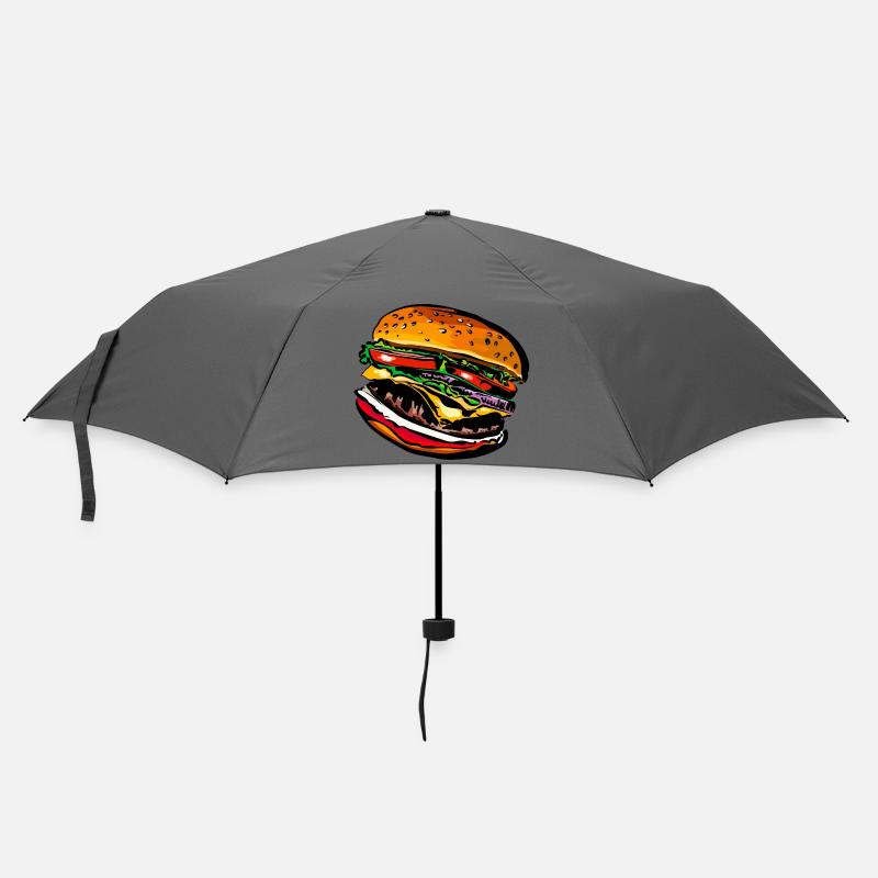 Burger Cheeseburger Restauration rapide - Parapluie standard - bruyère
