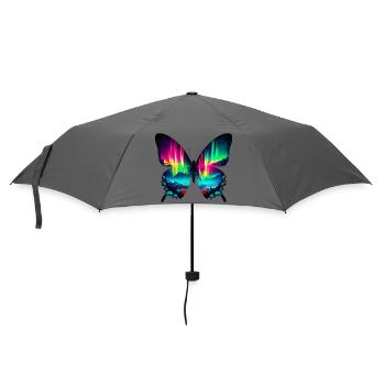 Schmetterling - Regenschirm (klein) - Grau - Vorne