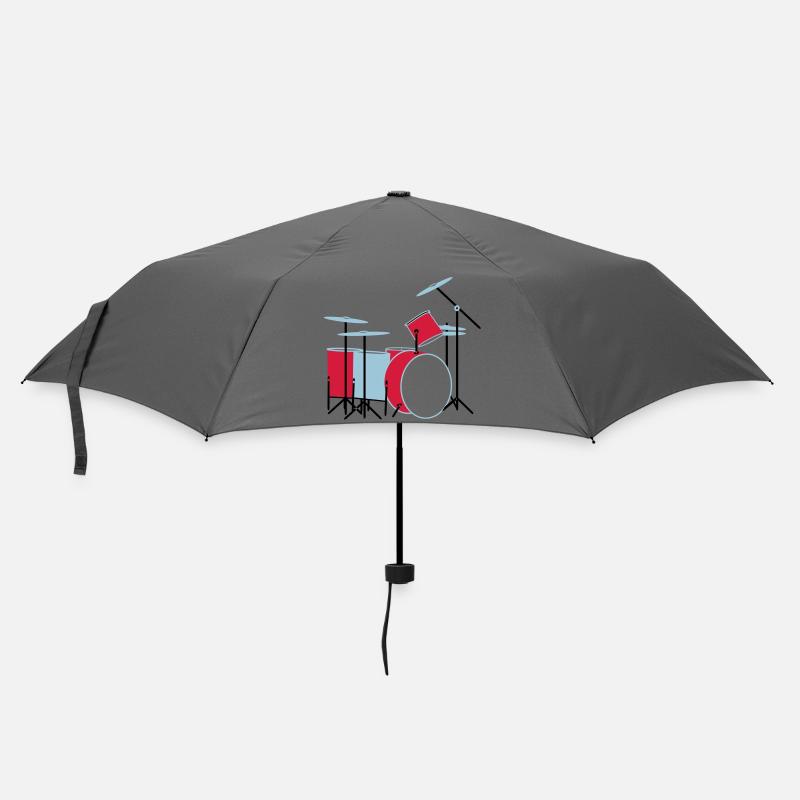 coloured_drums - Regenschirm (klein) - Grau