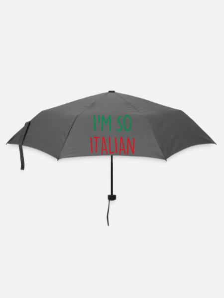 I'M SO ITALIAN Italy Italien - Regenschirm (klein) - Grau