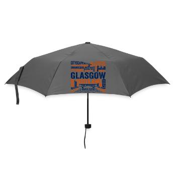 Glasgow Scotland Urban Skyline River Clyde - Umbrella (small) - grey - Front