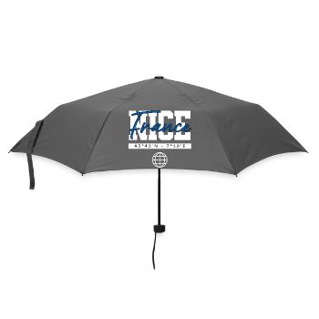 Nizza Frankreich Koordinaten Reise Souvenir - Regenschirm (klein) - Grau - Vorne
