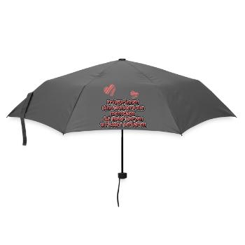 Friseurinnen sind wundervolle Menschen, die mehr.. - Regenschirm (klein) - Grau - Vorne