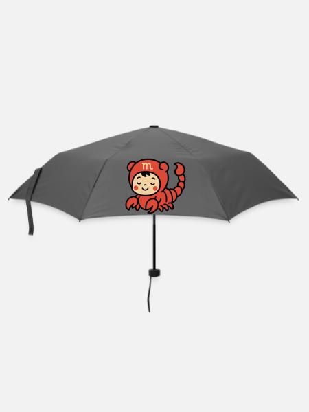 Cute Astro Skorpion Sternzeichen - Regenschirm (klein) - Grau