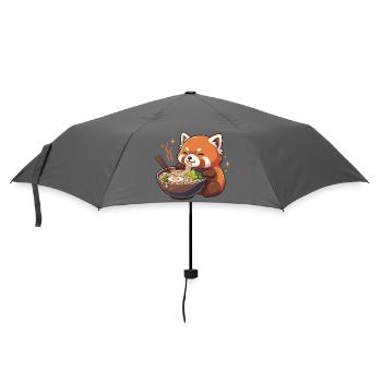 Panda rouge avec ramen kawaii Panda rouge - Parapluie standard - bruyère - Devant