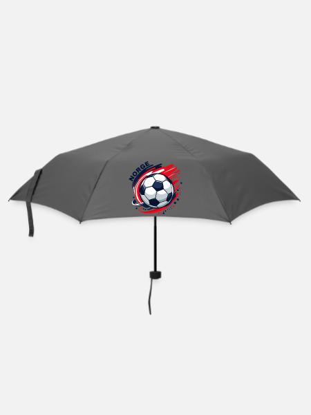 Norwegischer Fußball - Regenschirm (klein) - Grau