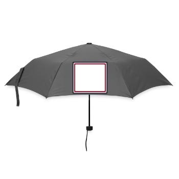 Empty Frame Frame - Add Your Own Text Design - Umbrella (small) - grey - Front