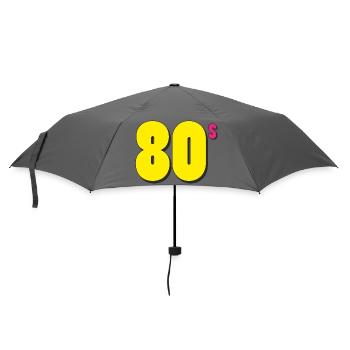 80s BIG - Regenschirm (klein) - Grau - Vorne