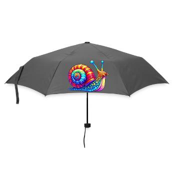 Schnecke - Regenschirm (klein) - Grau - Vorne