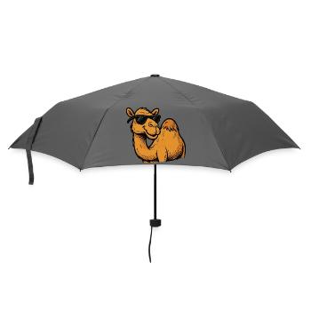 Camel with sunglasses - Umbrella (small) - grey - Front