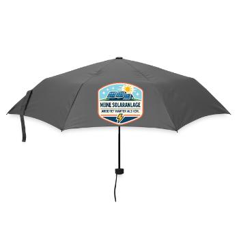 Solaranlagen Power Badge - Regenschirm (klein) - Grau - Vorne