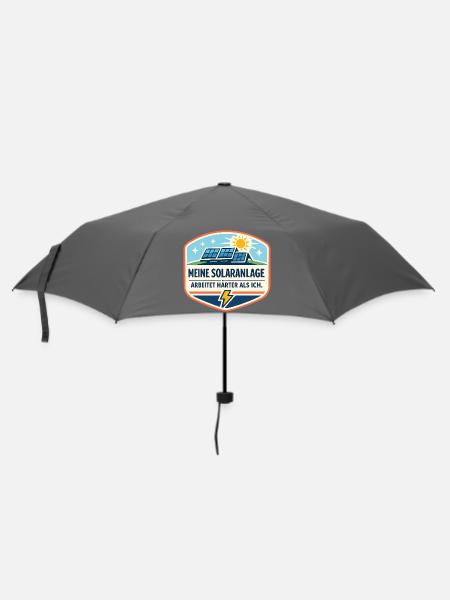 Solaranlagen Power Badge - Regenschirm (klein) - Grau
