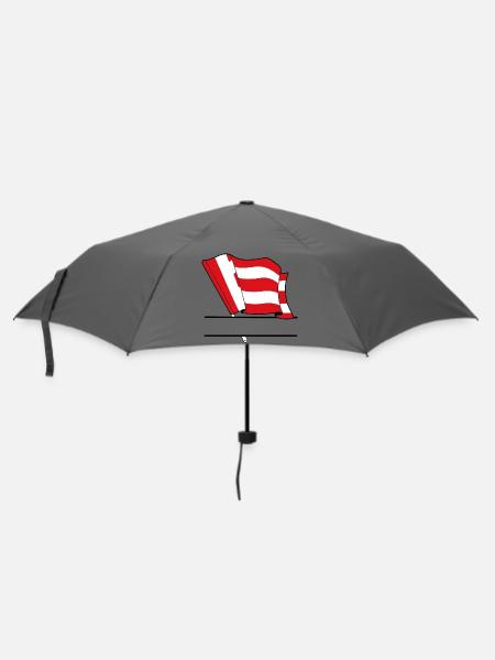 Eindhoven Custom Flag - Regenschirm (klein) - Grau
