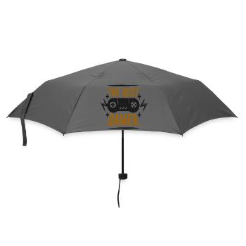 Das beste Gamer-Controller-Emblem - Regenschirm (klein) - Grau - Vorne