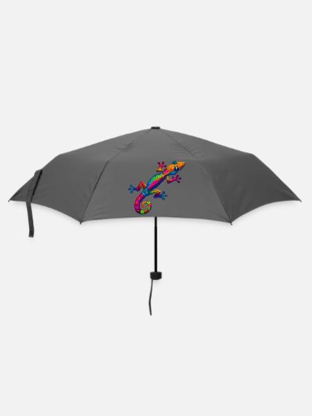 Gecko - Regenschirm (klein) - Grau