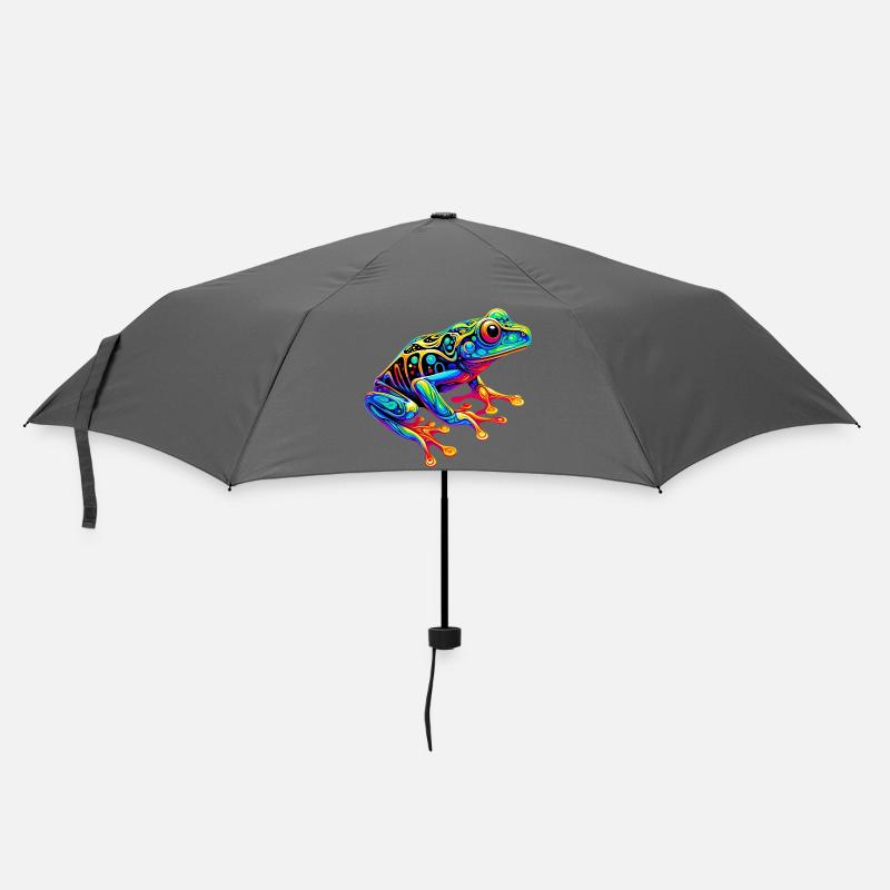 Frosch - Regenschirm (klein) - Grau