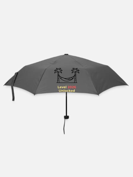 Level 2026 Unlocked Abschluss - Regenschirm (klein) - Grau