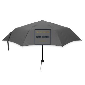 Team Member - Stempel Text Design for Groups - Umbrella (small) - grey - Front
