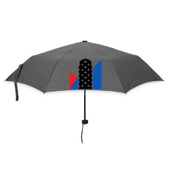MTB Reifenprofil Abzeichen - Regenschirm (klein) - Grau - Vorne