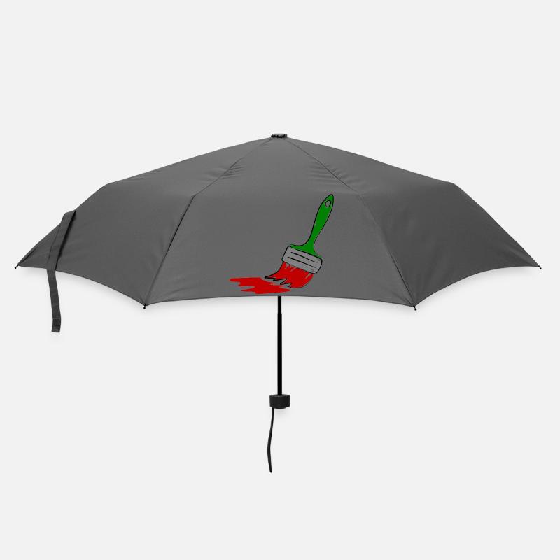Maler Pinsel - Regenschirm (klein) - Grau