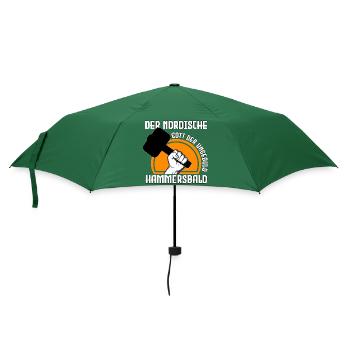 Nordischer Gott der Ungeduld - Regenschirm (klein) - Flaschengrün - Vorne