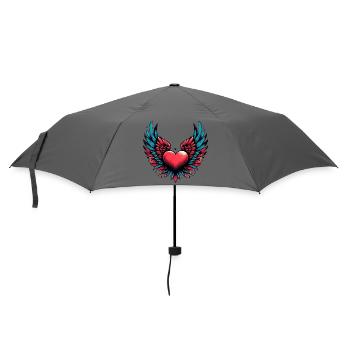 Coeur avec ailes - Parapluie standard - bruyère - Devant