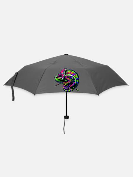Chamäleon - Regenschirm (klein) - Grau