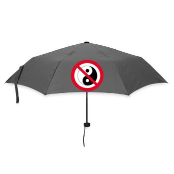 Interdit Yin Yang: symbole antiéquilibre - Parapluie standard - bruyère - Devant