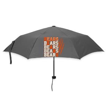 Texte d’ours avec des marques de griffes vieillies - Parapluie standard - bruyère - Devant