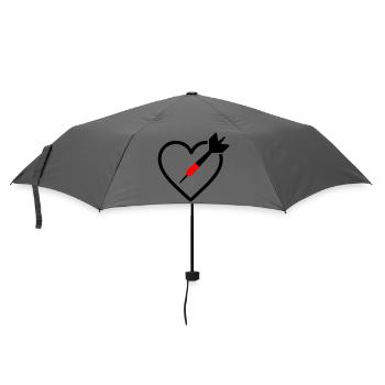 Heart Darts – Passion Precision - Umbrella (small) - grey - Front
