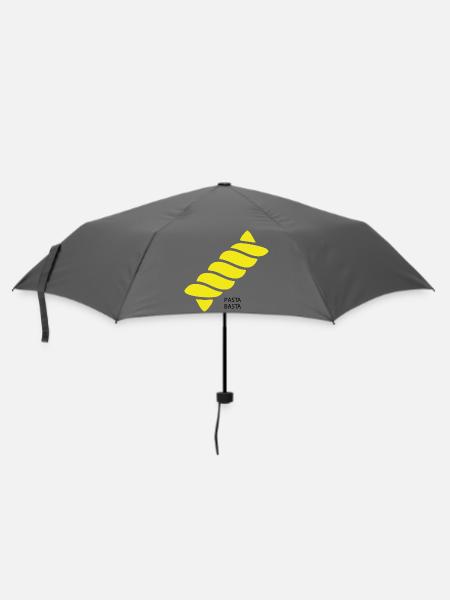 Pasta Basta - Regenschirm (klein) - Grau