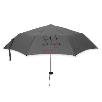 Abitur bestanden - Regenschirm (klein) - Grau - Vorne