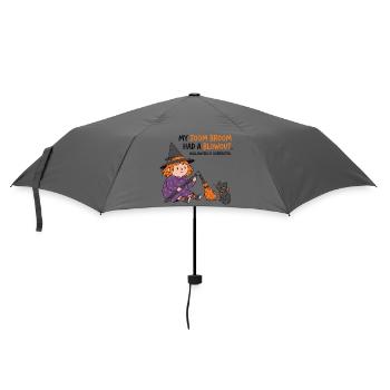 Besen Blowout Hexen-Tee - Regenschirm (klein) - Grau - Vorne