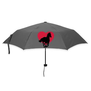 I love horses - J'adore les chevaux - Parapluie standard - bruyère - Devant