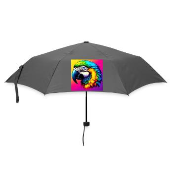 Papagei - Regenschirm (klein) - Grau - Vorne