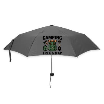Rucksack Trekking Wandern Camping Pfadfinder - Regenschirm (klein) - Grau - Vorne