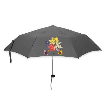 Herbstblätter  - Regenschirm (klein) - Grau - Vorne