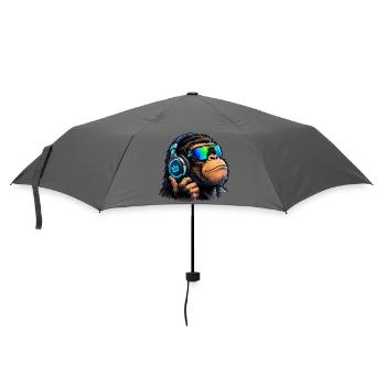 affe-musik - Regenschirm (klein) - Grau - Vorne