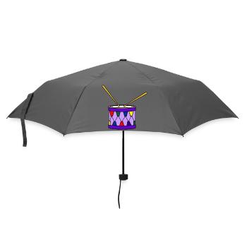 Purple colored drum decoration v - Umbrella (small) - grey - Front