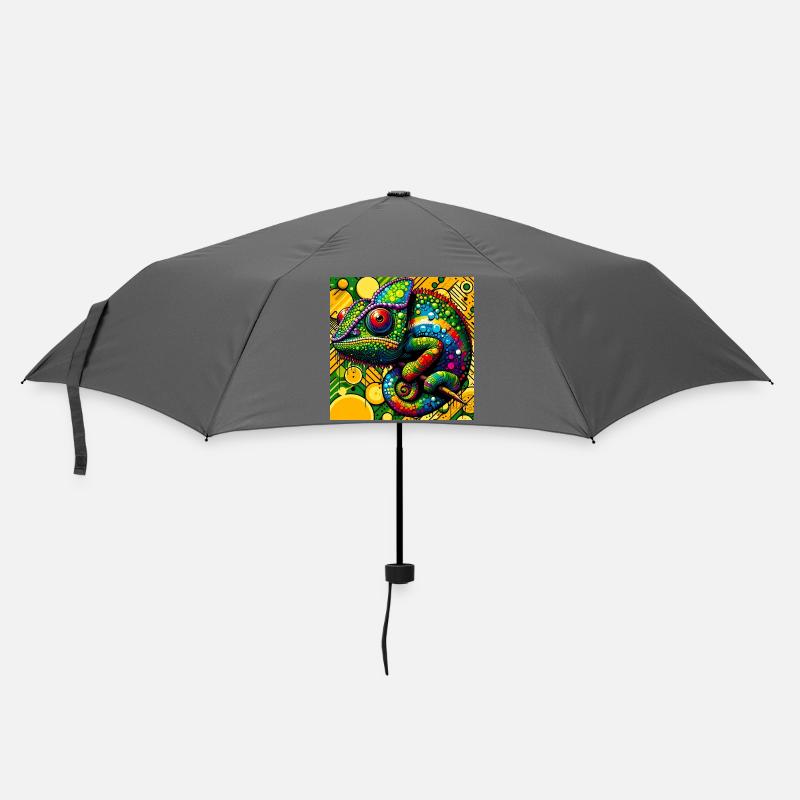 Chamäleon - Regenschirm (klein) - Grau