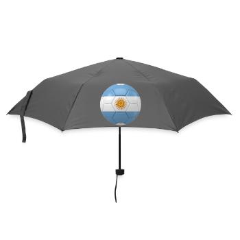 ARGENTINA''S FLAG ON A FOOTBALL - Umbrella (small) - grey - Front