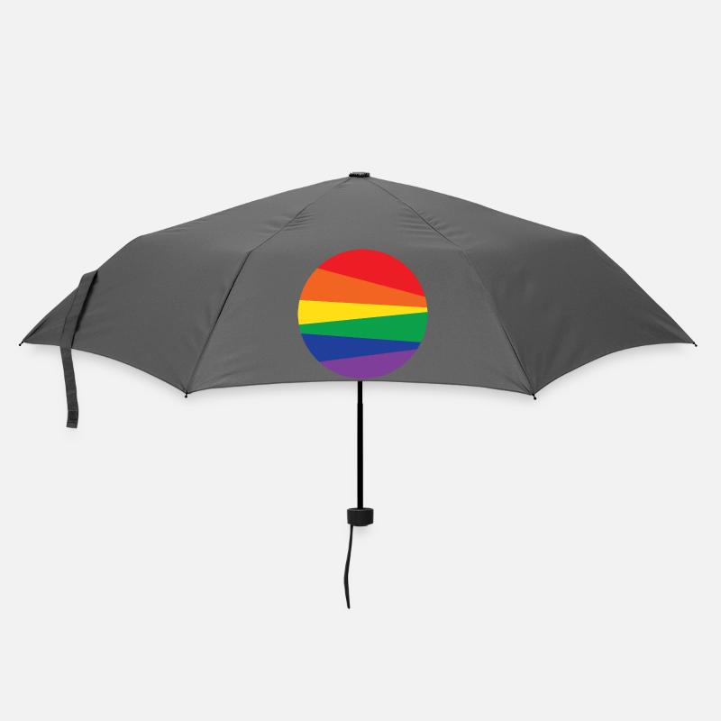 Rainbow-Circle - Regenschirm (klein) - Grau