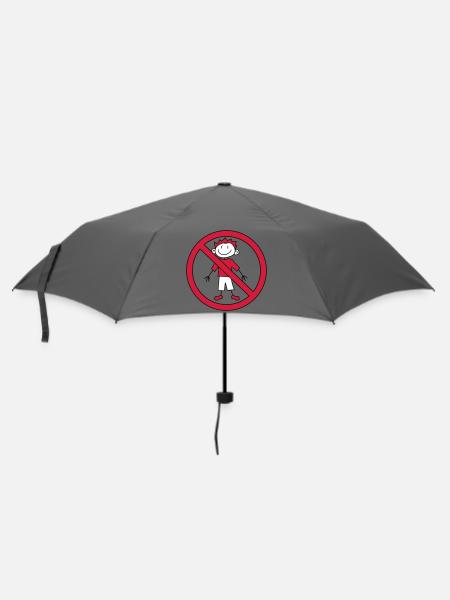 interdit panneau zone pas enfant peint gribouillis com - Parapluie standard - bruyère