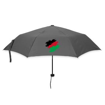 Malawi Farben Flagge Fahne Bürste - Regenschirm (klein) - Grau - Vorne