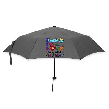 Old Woman Grandmother Grandma Statement Pensioner - Umbrella (small) - grey - Front