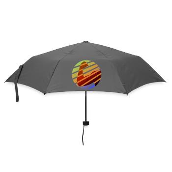 Invincible - Muscles - strong - colorful - Umbrella (small) - grey - Front